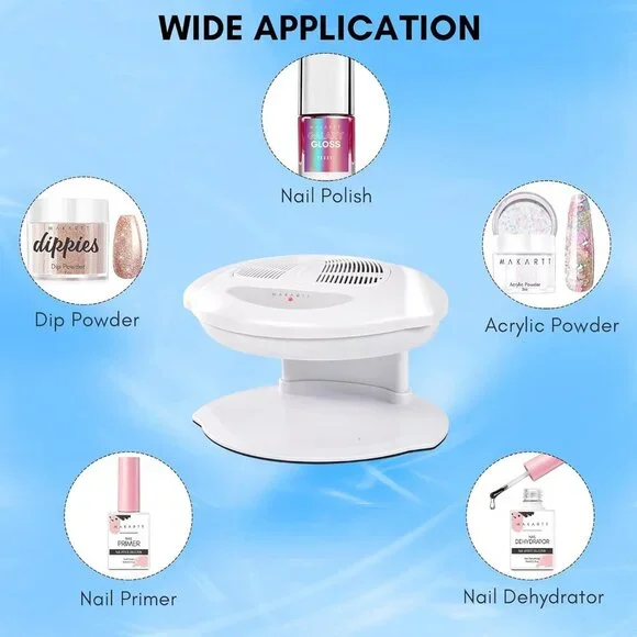 Nail Dryer, 400W Air Nail Fan Dryer with Automatic Sensor Nail Polish Dryer for